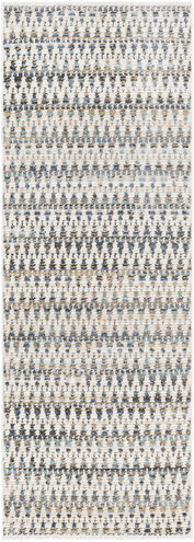 Calico 91 X 31 inch Light Grey Rug, Runner