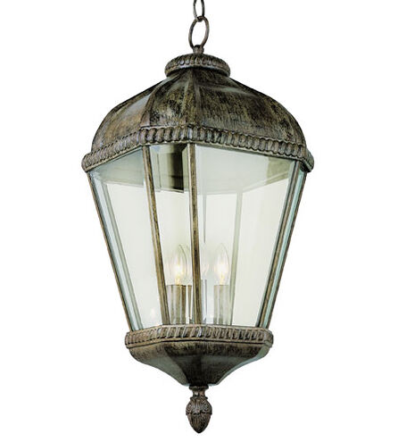 Covington 3 Light 11 inch Burnished Rust Outdoor Hanging Lantern