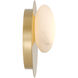 Zill LED 10 inch Lily Gold Wall Sconce Wall Light