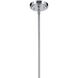 Everly 1 Light Chrome Pendant Ceiling Light