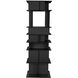 Pisa 77 X 25 X 25 inch Matte Black Shelf