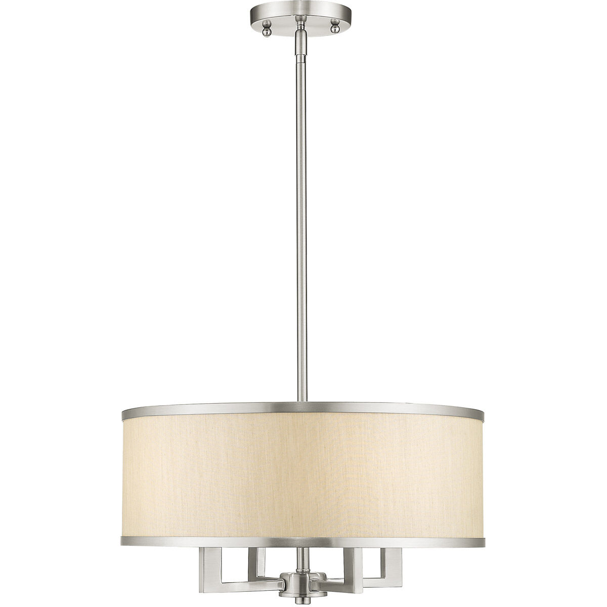 Park Ridge 4 Light 18 inch Brushed Nickel Chandelier Ceiling Light
