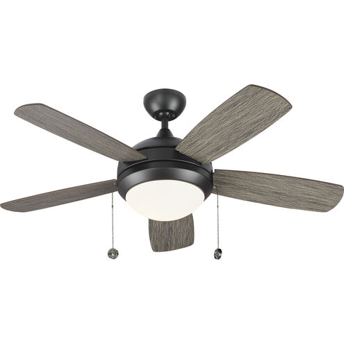 Discus Classic 44 44 inch Aged Pewter with Light Grey Weathered Oak Blades Ceiling Fan