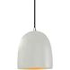 Radiance Collection LED 9 inch Polished Chrome and Champagne Gold and Matte White and Black Pendant Ceiling Light