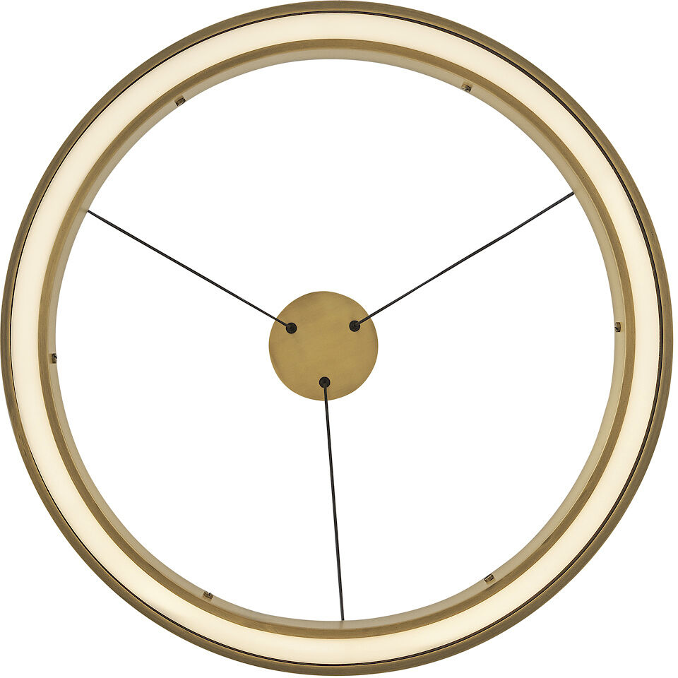 Althea LED 26 inch Lacquered Brass Chandelier Ceiling Light