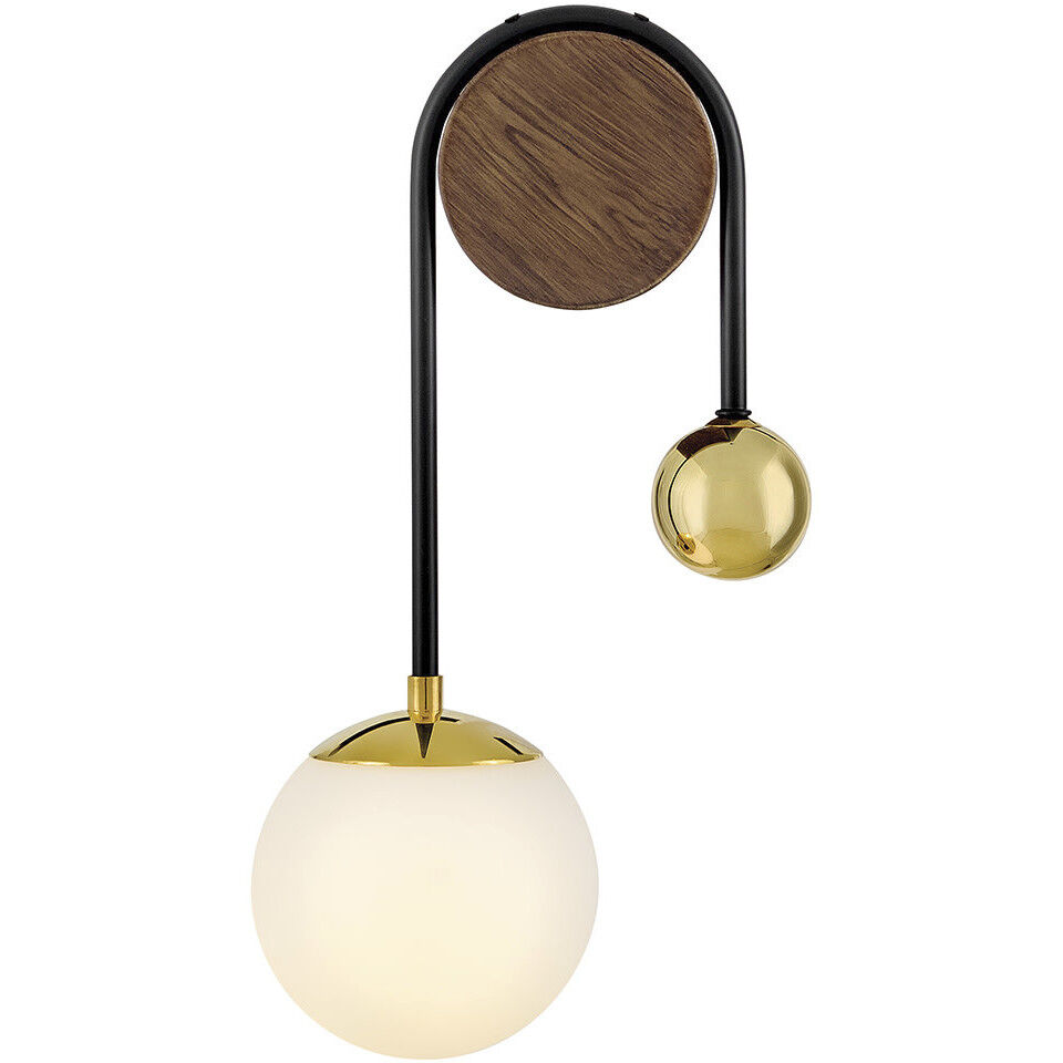 Auggie Wall Sconce Wall Light in Bright Brass