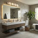 Cosmos 4 Light 35.75 inch Matte Black Bath Vanity Light Wall Light, Smithsonian Collaboration