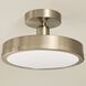 Riu LED 14.25 inch Champange Bronze Semi Flush Mount Ceiling Light