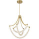 Pearl LED 29.25 inch Legacy Brass Chandelier Ceiling Light