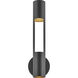 Oslo LED 18 inch Black Outdoor Wall Mount Lantern