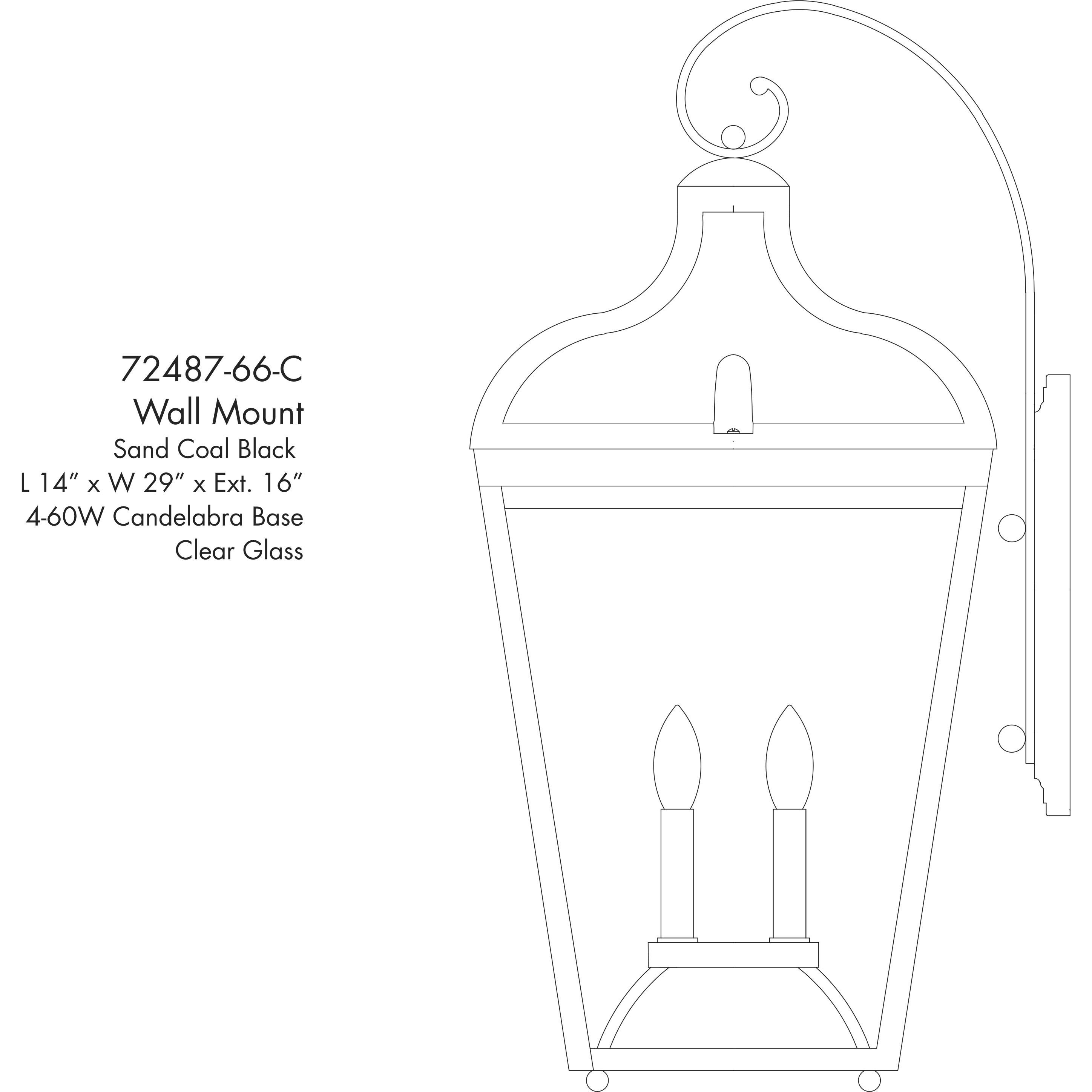 Marquee Outdoor Wall Mount in Sand Coal, Great Outdoors