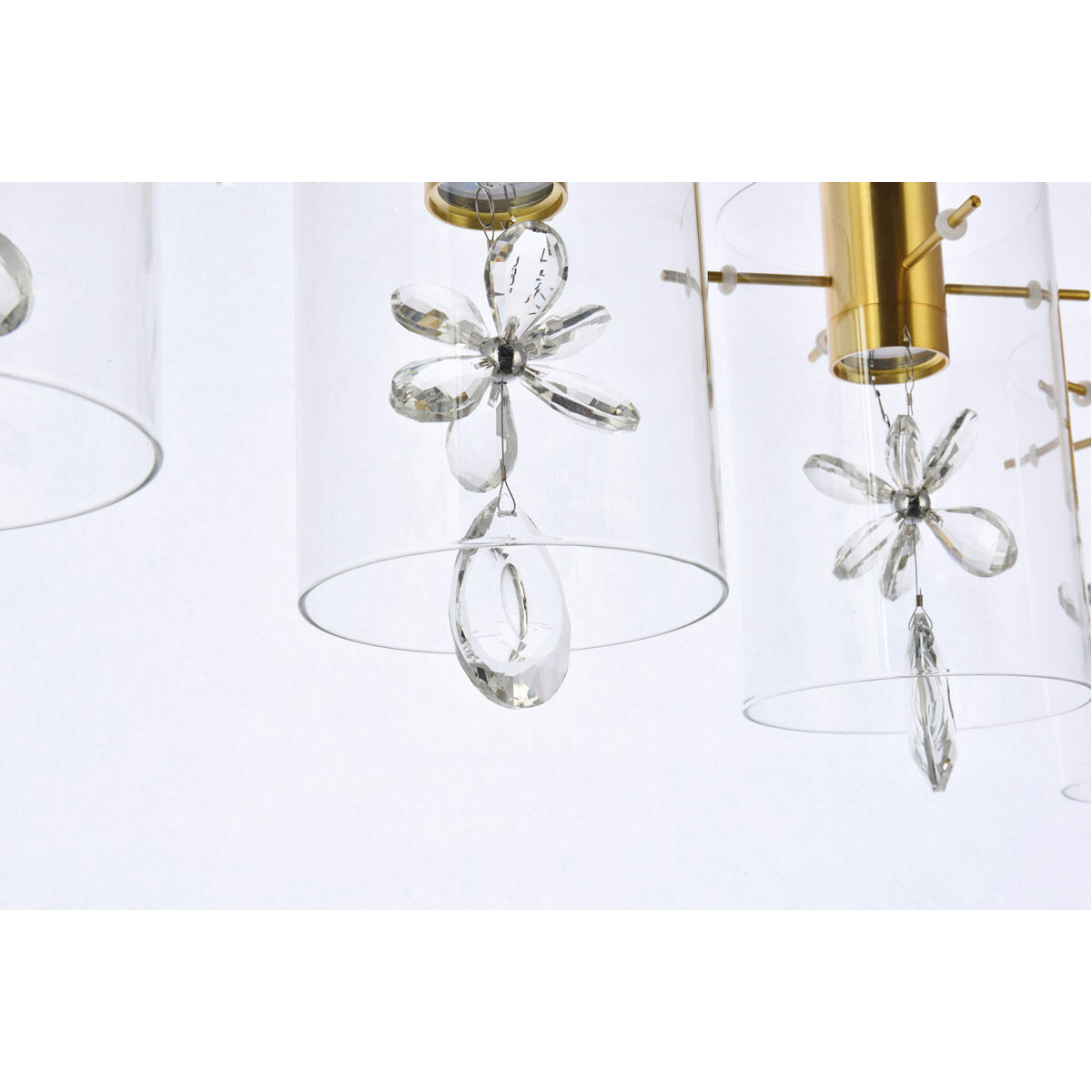 Hana 5 Light 36 inch Gold Linear Pendant Ceiling Light