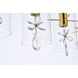 Hana 5 Light 36 inch Gold Linear Pendant Ceiling Light