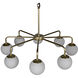 Larenta 8 Light 28 inch Antique Brass Chandelier Ceiling Light