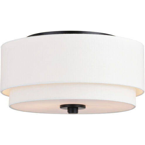 Burnaby LED 13 inch Black Flush Mount Ceiling Light