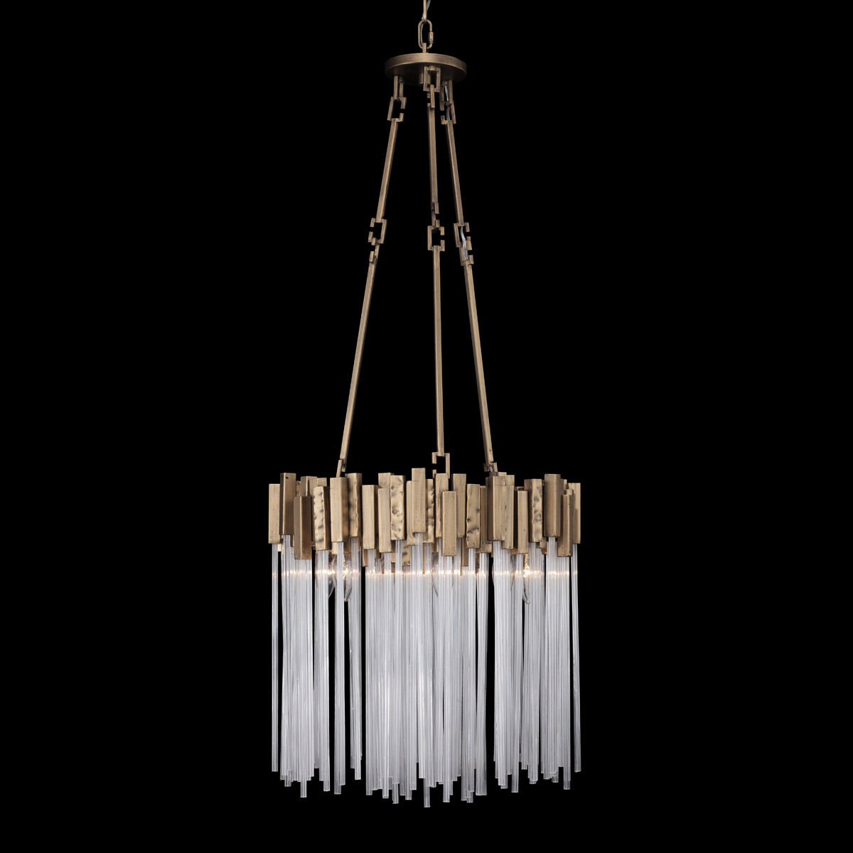Matrix 6 Light 18.5 inch Havana Gold Pendant Ceiling Light