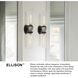 Ellison 5 inch Black with Heritage Brass Vanity Light Wall Light in Black / Heritage Brass