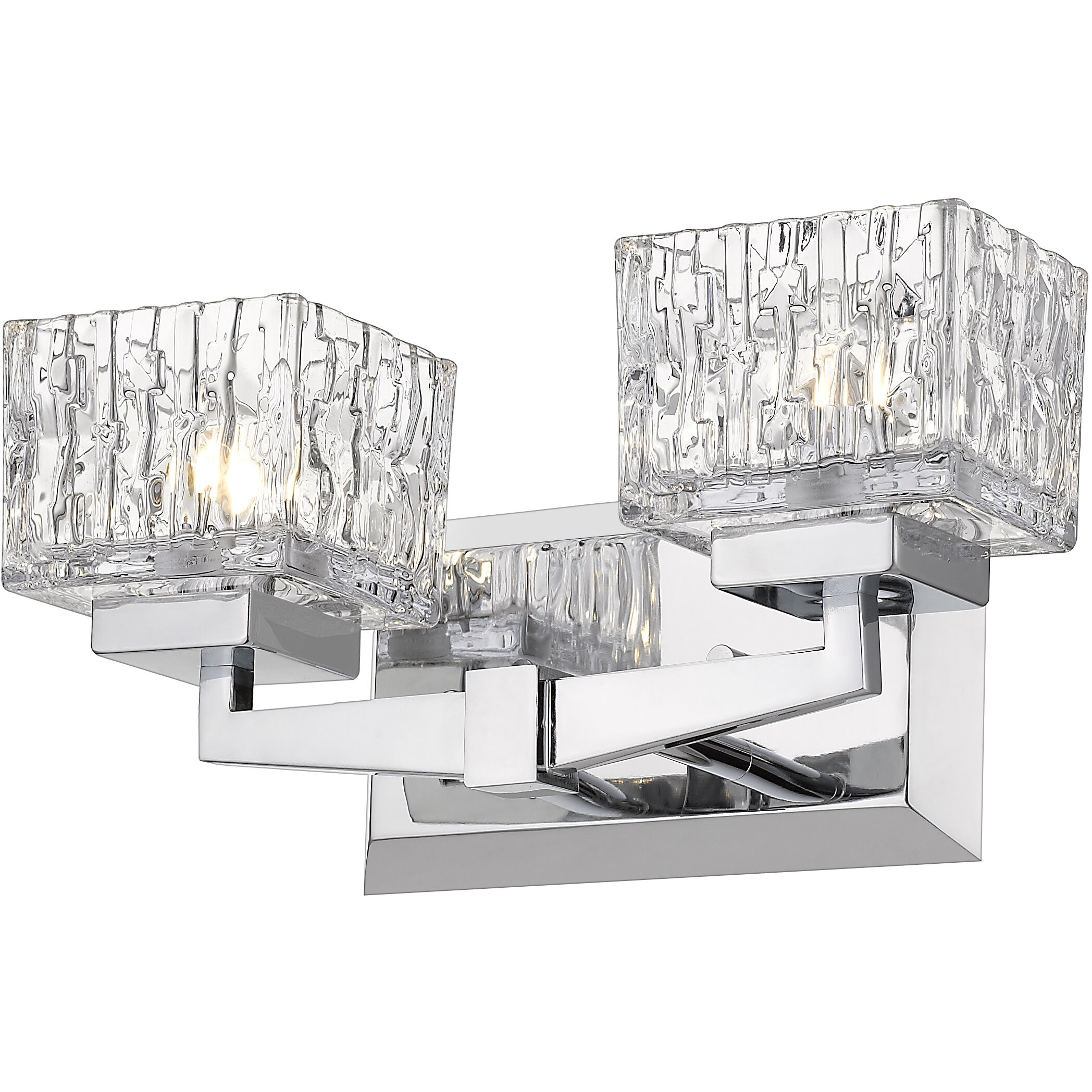 Rubicon 2 Light 13.5 inch Chrome Vanity Wall Light in G9