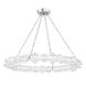 Lindley LED 40 inch Polished Nickel Chandelier Ceiling Light, Small