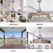 Atlas Alessandra 72 inch Brushed Nickel Indoor/Outdoor Ceiling Fan