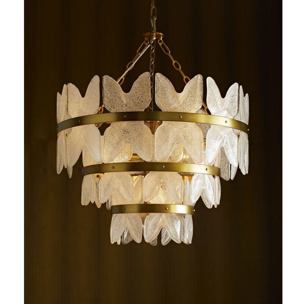 Millie 7 Light 28 inch Antique Brass Chandelier Ceiling Light