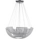 Monarch LED 24 inch Chrome Chandelier Ceiling Light