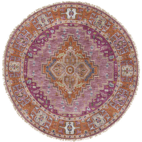 Zeus 120 X 120 inch Plum Rug in 10 Ft Round, Round