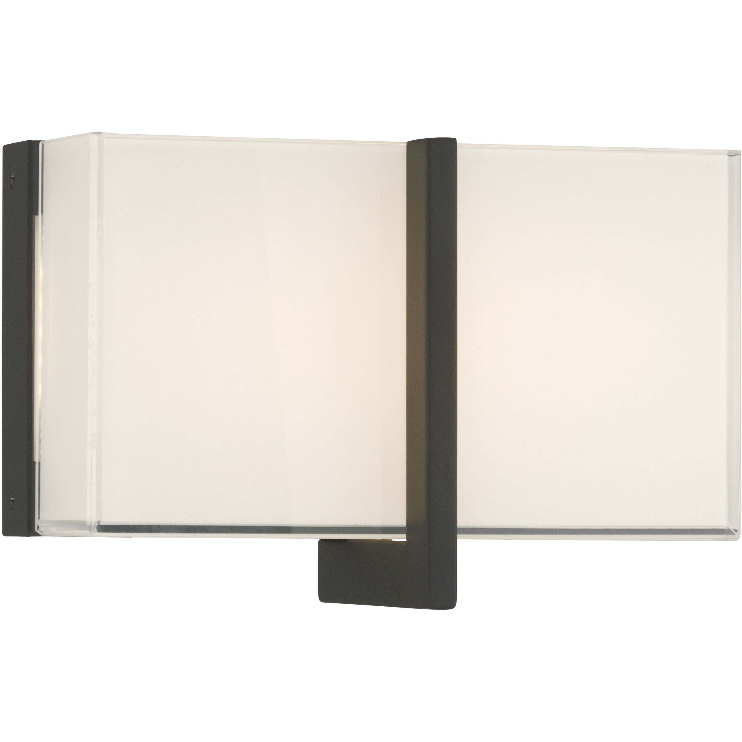 High Rise LED 8.5 inch Dark Matte Black Bath Bar Wall Light