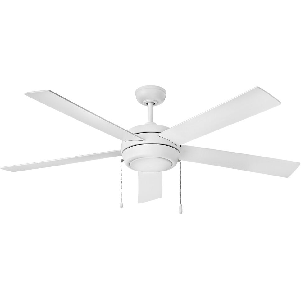 Croft 60 inch Chalk White with Chalk White, Weathered Wood Blades Fan, Regency Series