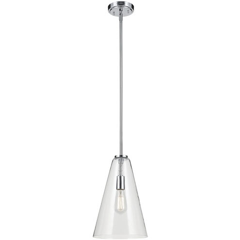 Everly 1 Light Chrome Pendant Ceiling Light