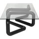 Linden 70 X 34 inch Matte Black Coffee Table