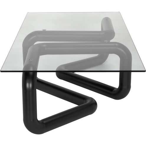 Linden 70 X 34 inch Matte Black Coffee Table
