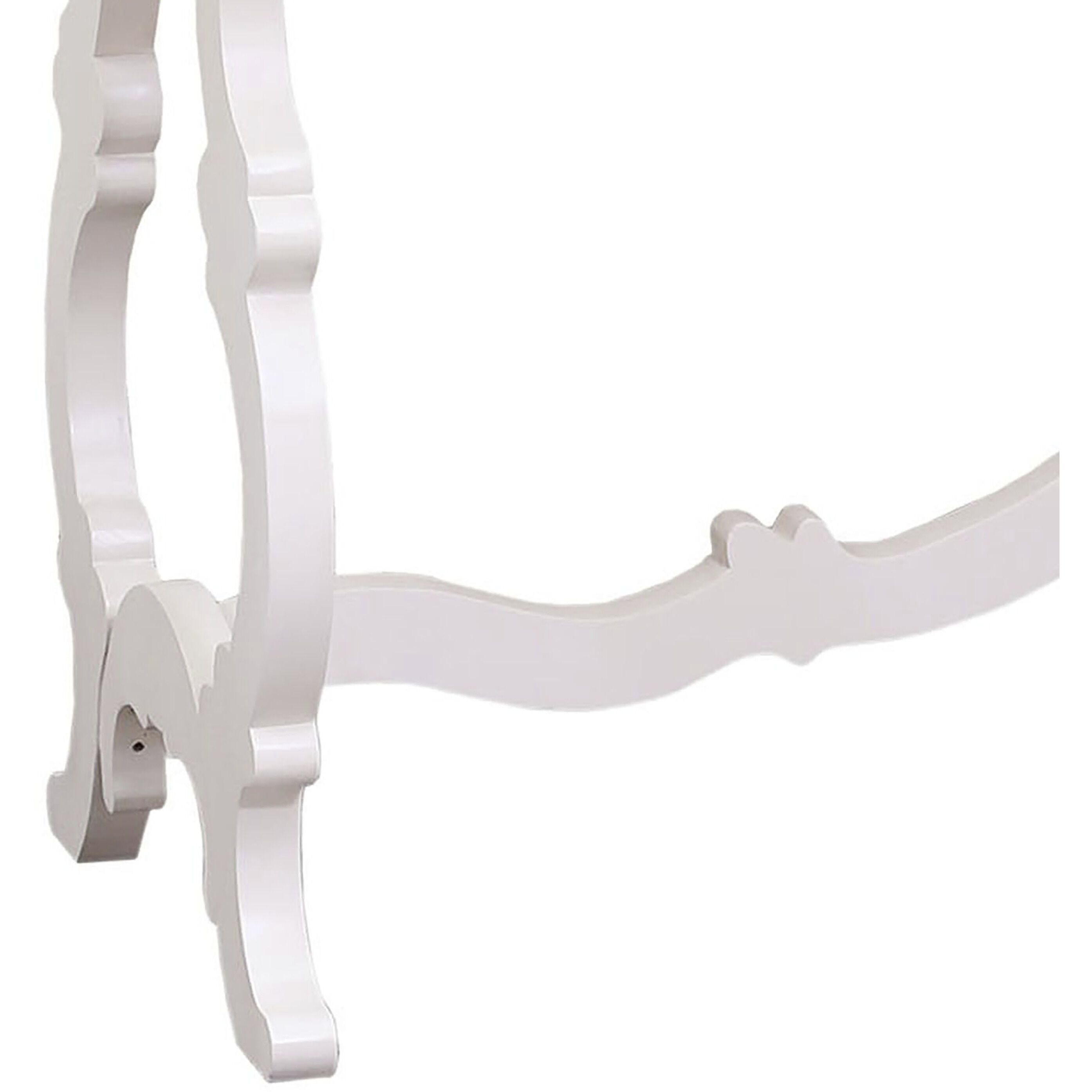 Volume 54 X 38 inch Antique White with Antique Smoke Console Table