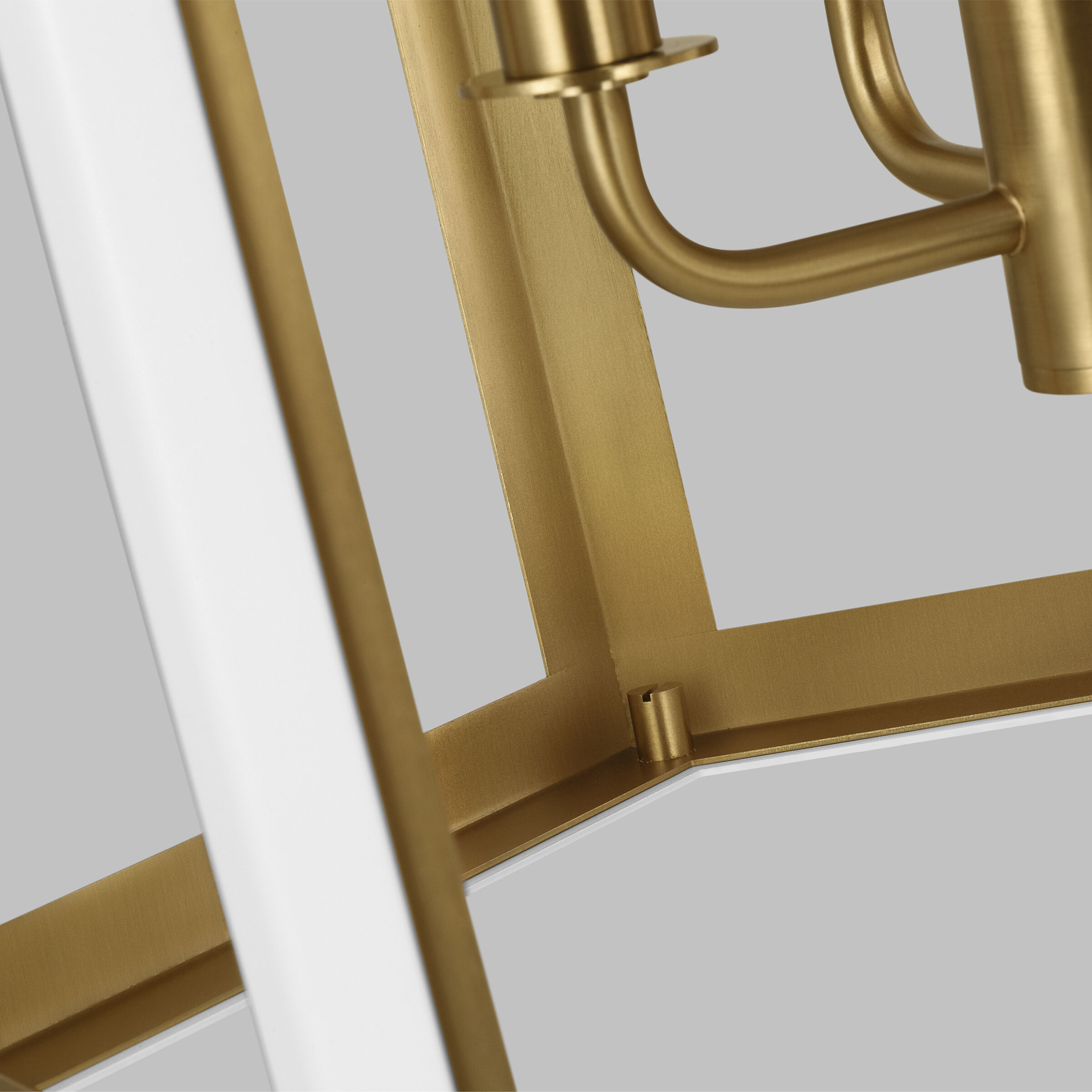 AH by Alexa Hampton Curt 4 Light 21.38 inch Matte White Lantern Chandelier Ceiling Light