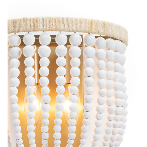 Milos 2 Light 10 inch White Wall Sconce Wall Light