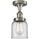 Bell 1 Light 6.50 inch Semi-Flush Mount