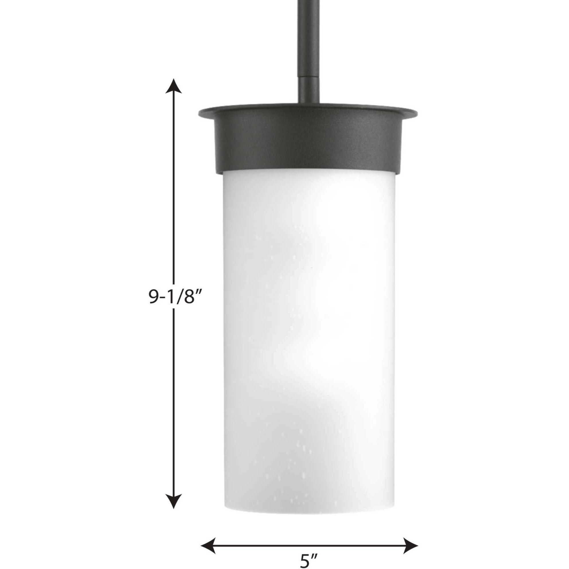 Hawthorne 1 Light 5 inch Textured Black Outdoor Hanging Lantern, Small