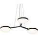 Pillows LED 35.5 inch Satin Black Pendant Ceiling Light