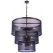 Mesh 12 Light 36 inch Flat Black Pendant Ceiling Light