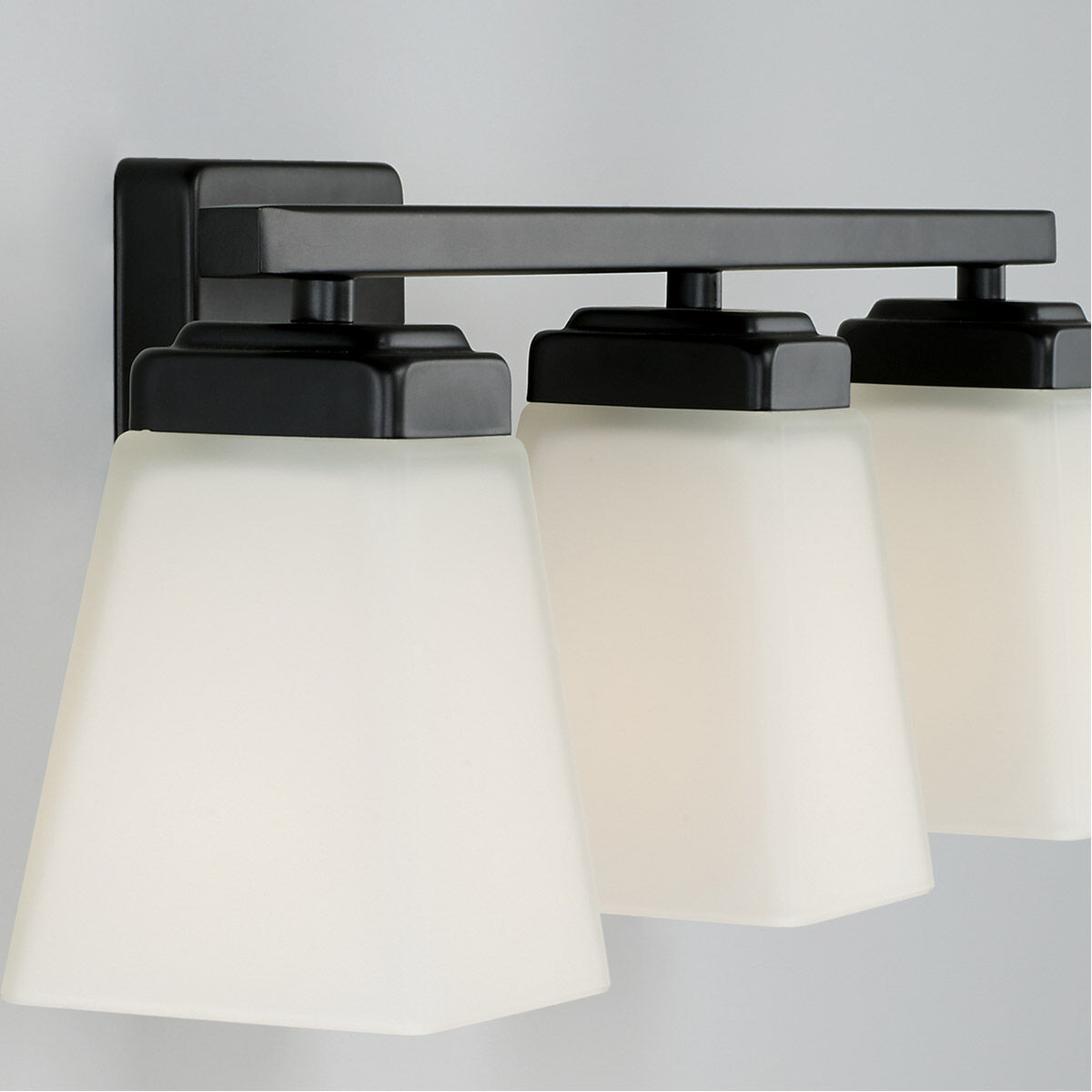 Baxley 3 Light 22 inch Matte Black Vanity Light Wall Light