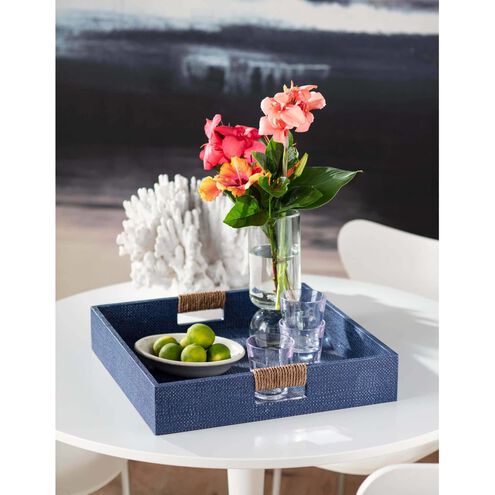 Logia Indigo Serving Tray, Large Square