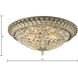 Andalusia 4 Light 17 inch Aged Silver Flush Mount Ceiling Light