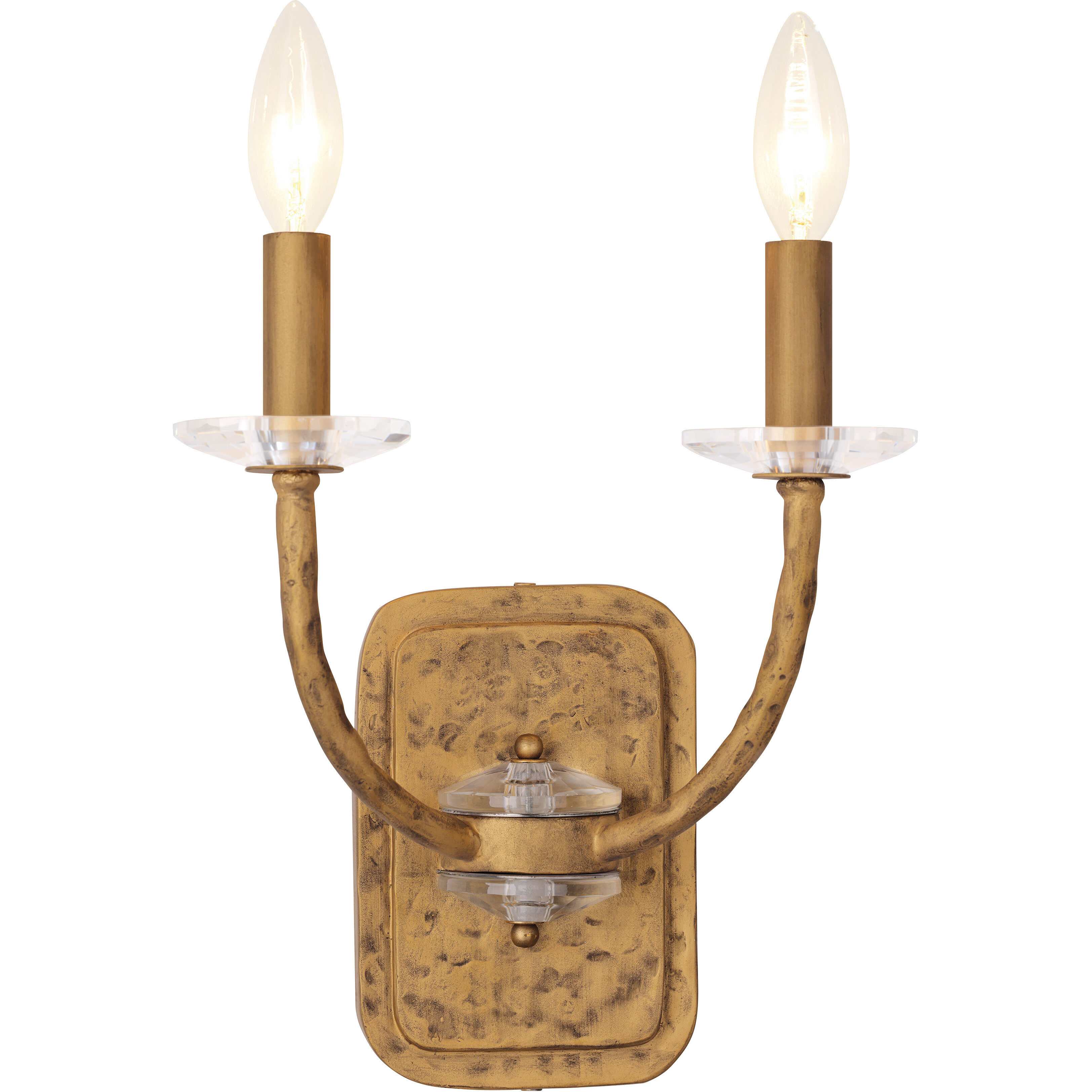 Atella 2 Light 9.75 inch Ashen Gold Wall Sconce Wall Light