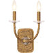 Atella 2 Light 9.75 inch Ashen Gold Wall Sconce Wall Light