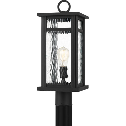 Moira 1 Light 21 inch Earth Black Outdoor Post Lantern, Large