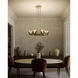 Colette LED 22.88 inch Vintage Brass Chandelier Ceiling Light in Vintage Brass and Alabaster