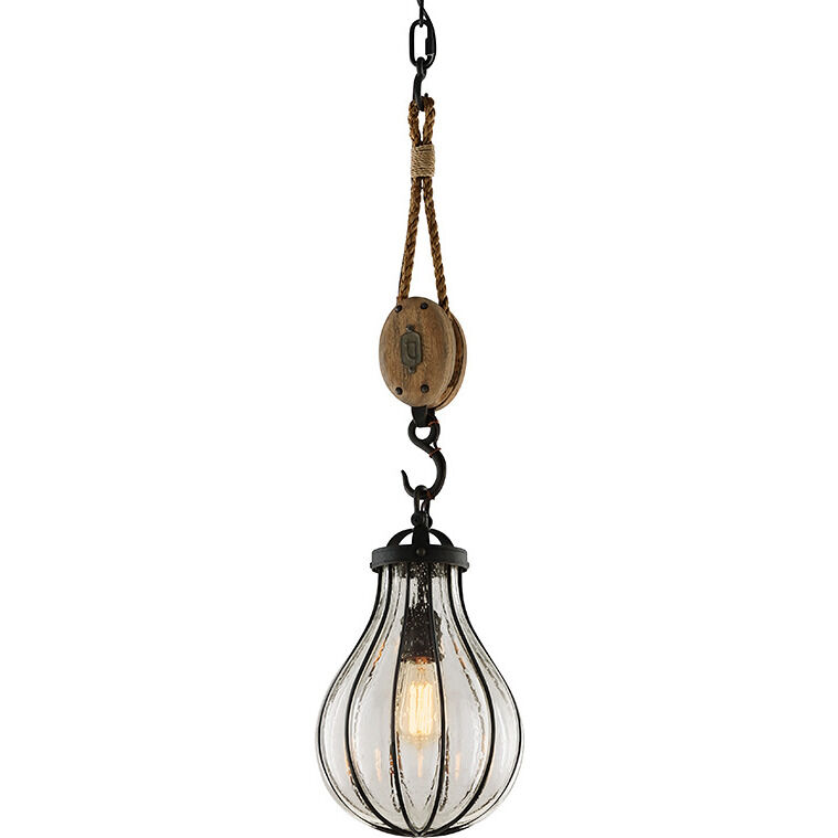 Murphy 1 Light 9 inch Forged Iron Pendant Ceiling Light