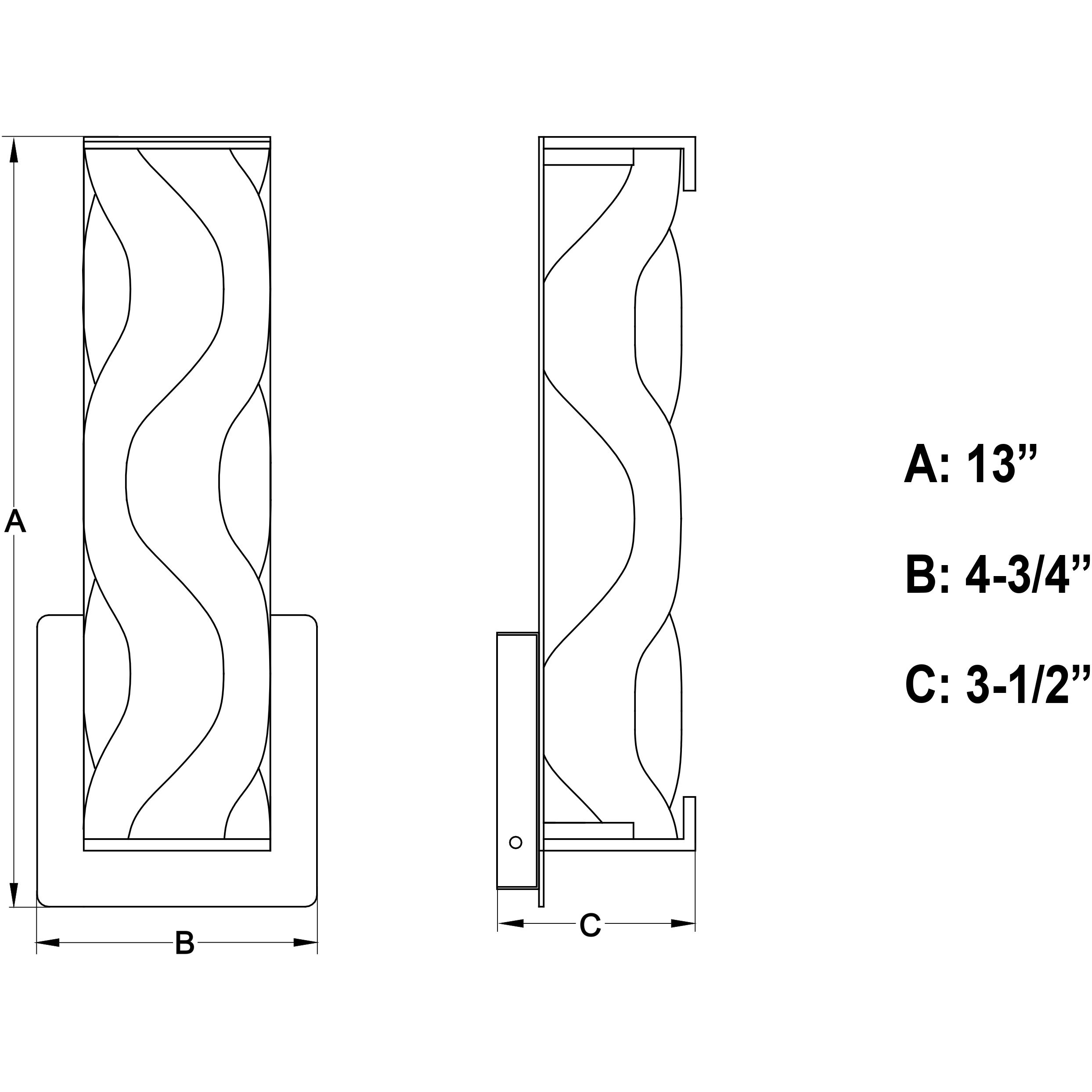 Marseille LED 4.75 inch Natural Brass Bathroom Light Wall Light