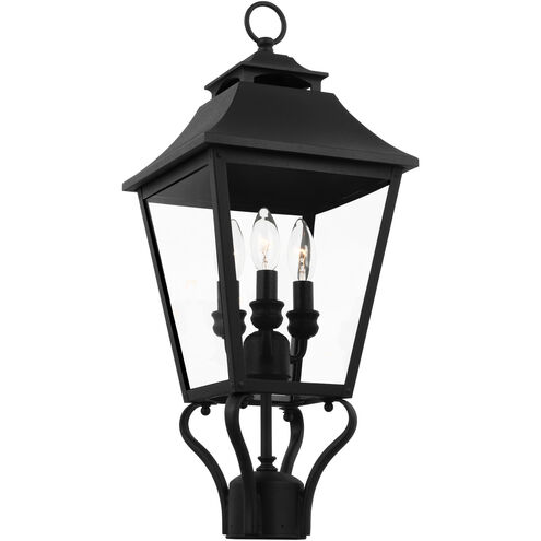 Sean Lavin Galena 3 Light 23.25 inch Textured Black Outdoor Post Lantern