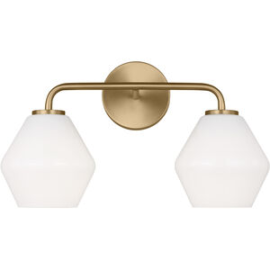Jett 2 Light 17 inch Satin Brass Wall Bath Fixture Wall Light